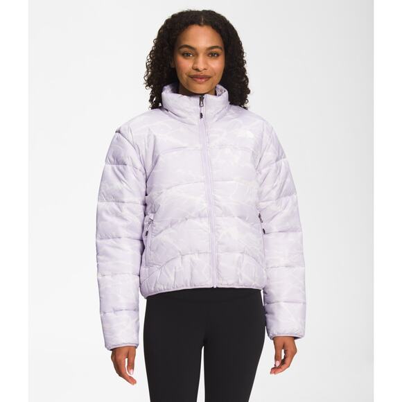 NWT The North Face TNF 2000 Puffer Lavender Print Jacket Women's Size Large - Picture 2 of 11